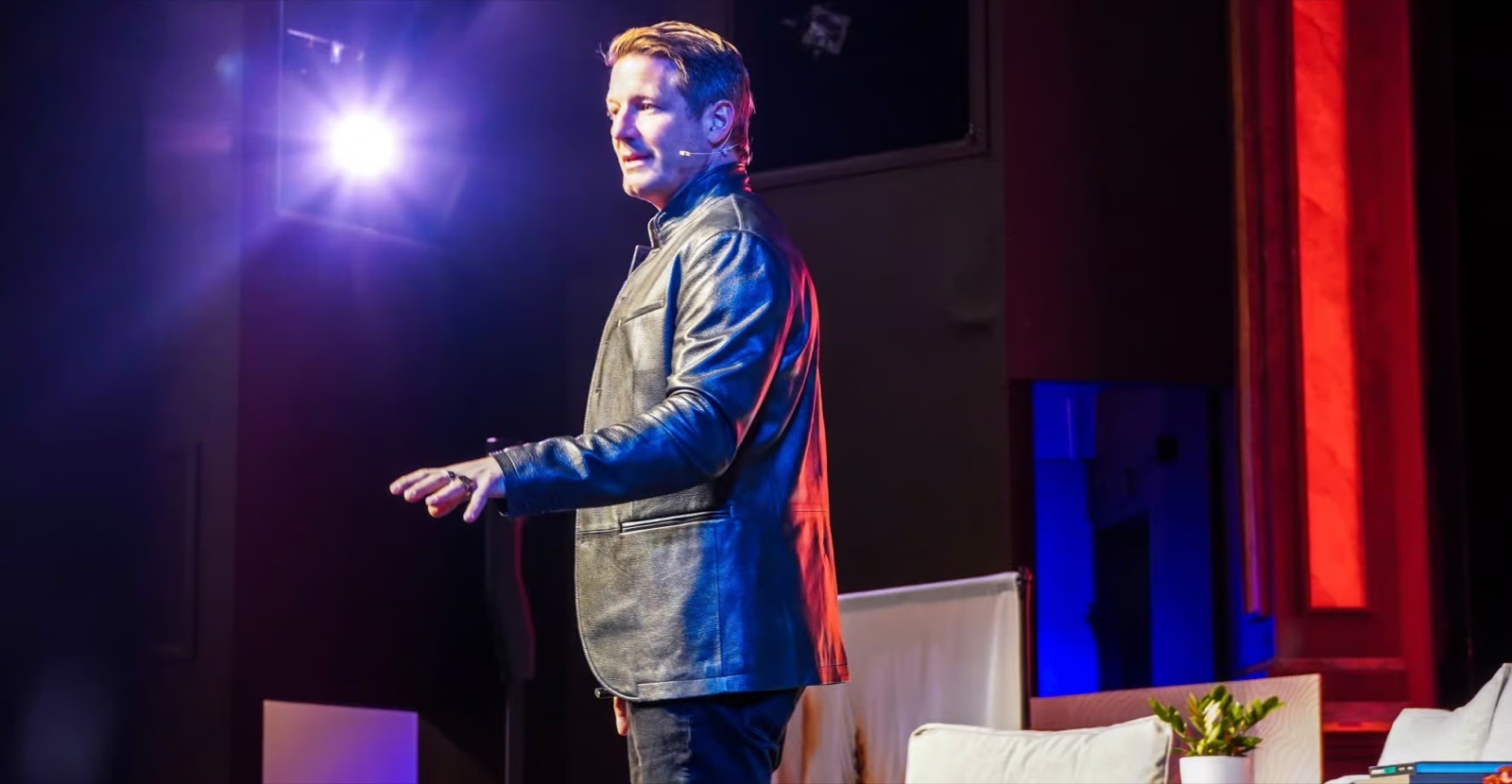 Shawn D. Nelson on stage